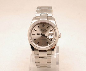 Replica Rolex Oyster Perpetual SS Gray Dial 36 mm Watch